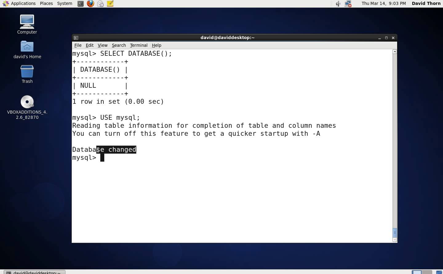 Tạo mysql database và user bằng lệnh terminal